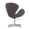 Manhattan Comfort Raspberry Adjustable Swivel Chair in Grey and Polished Chrome, PK2 2-AC038-GY - alternate 4